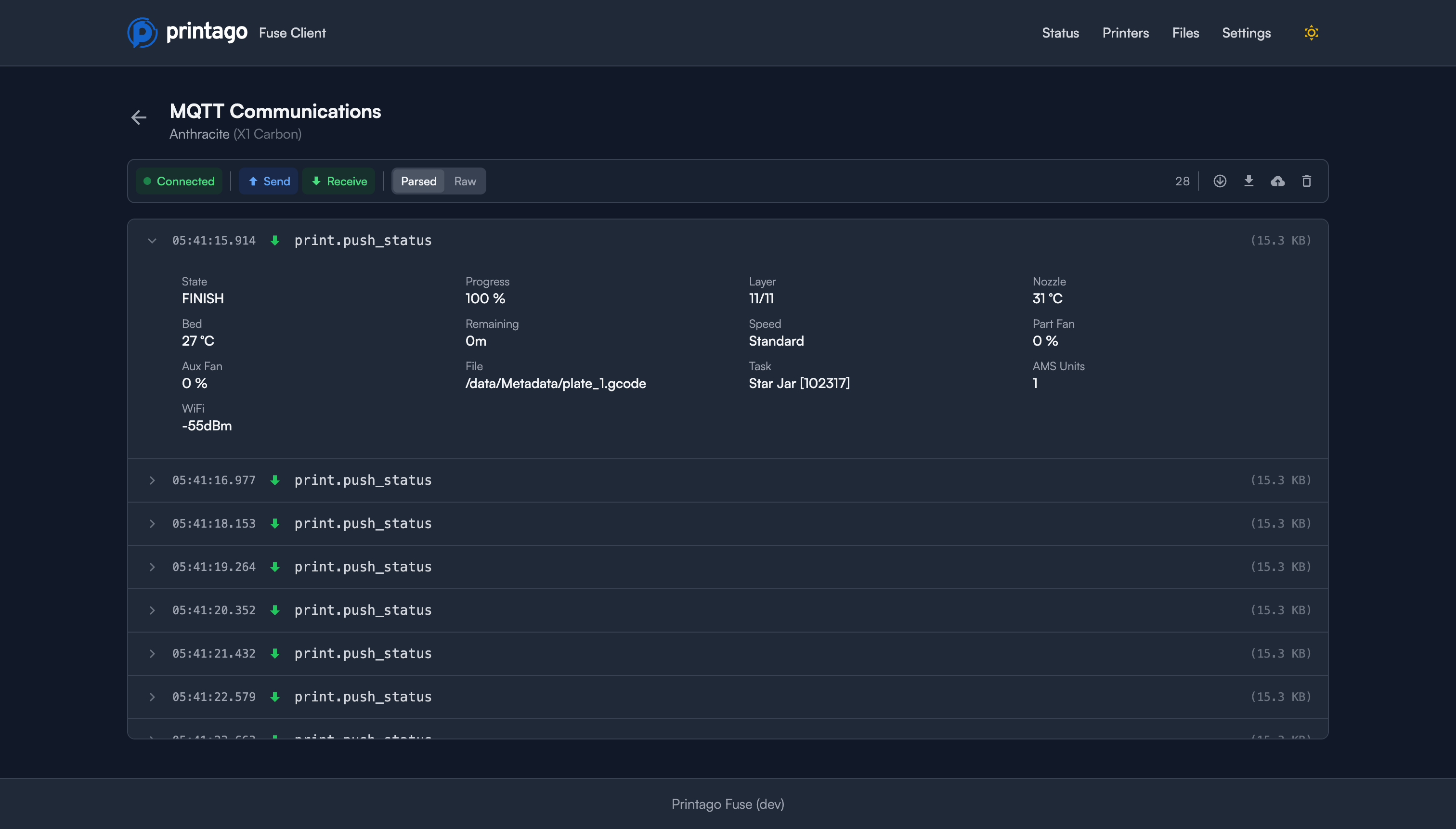 MQTT Message Details
