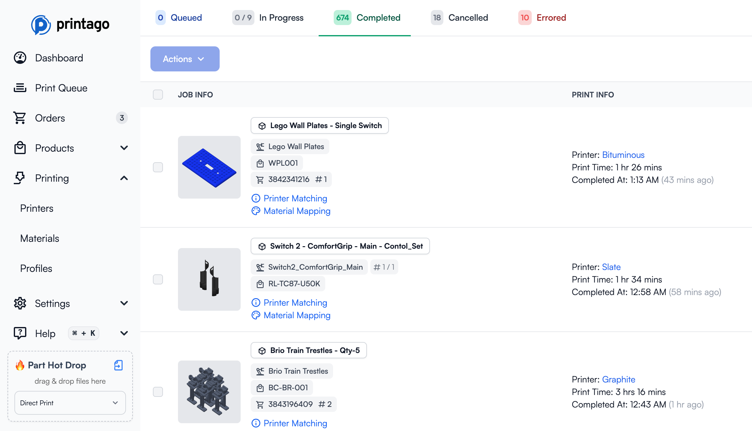Print Queue Interface