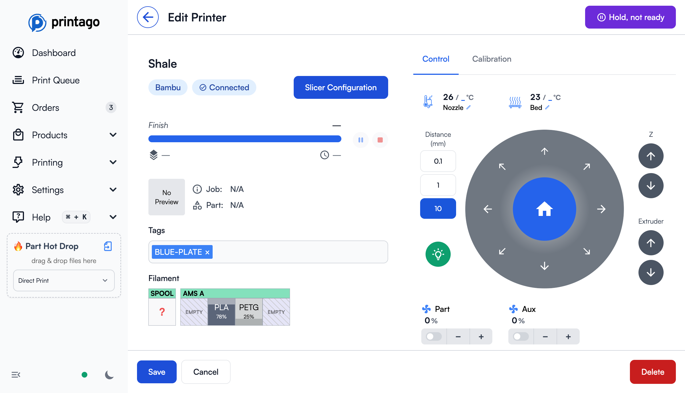 Printer Tags Interface