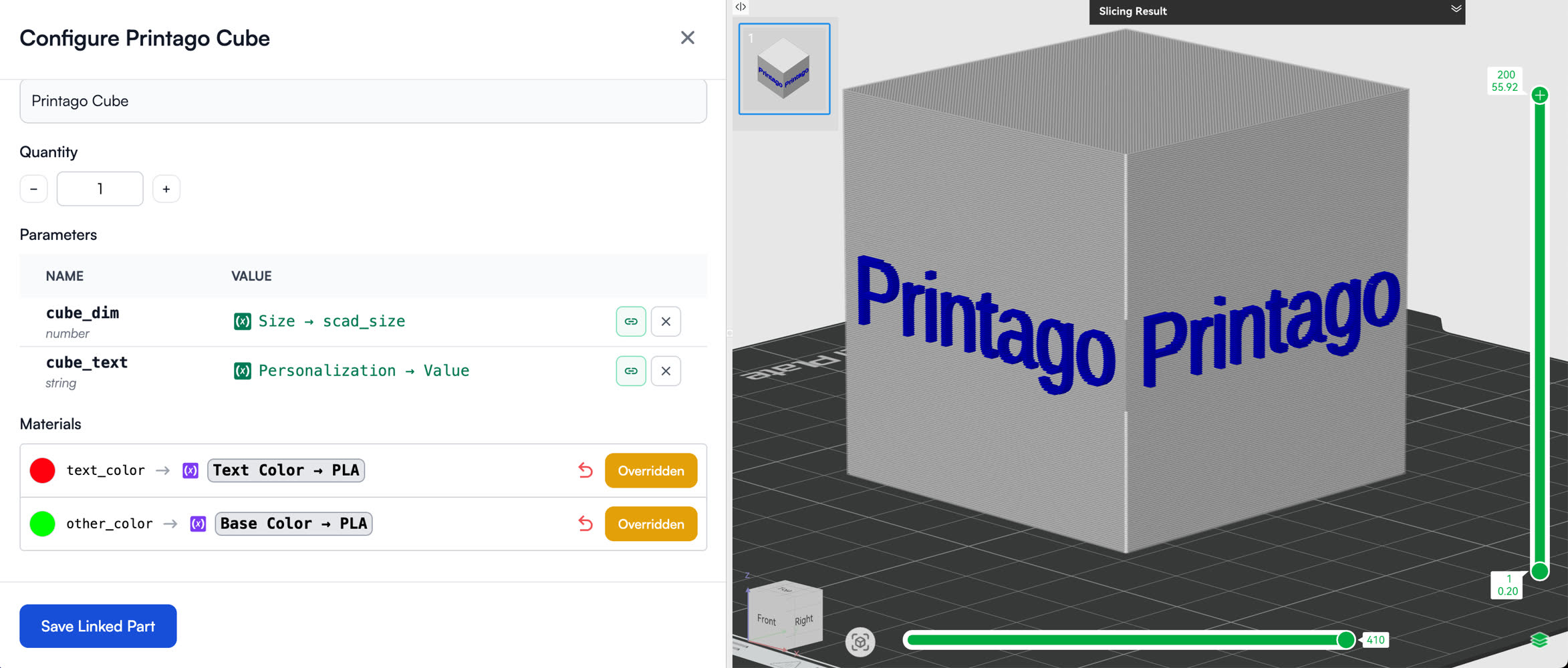 SKU Variant Configuration and Result