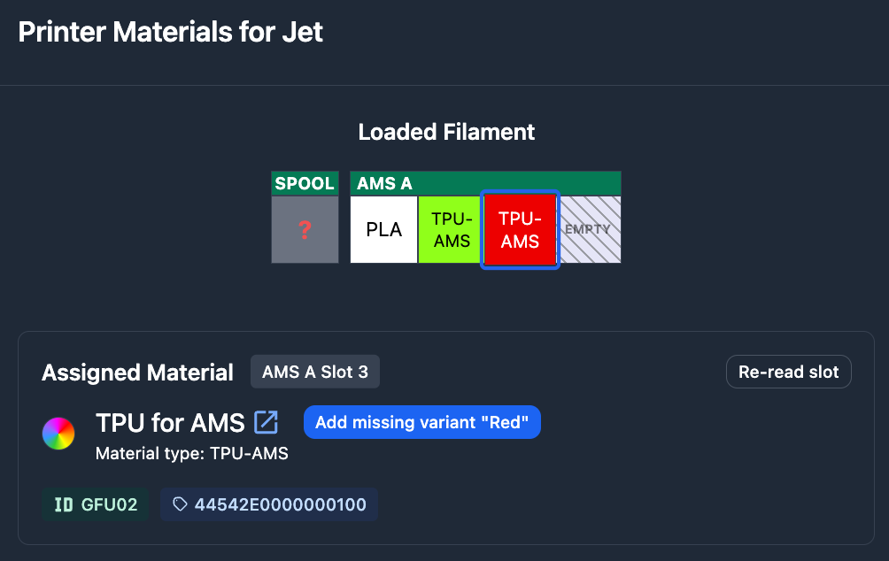 Add missing variant button